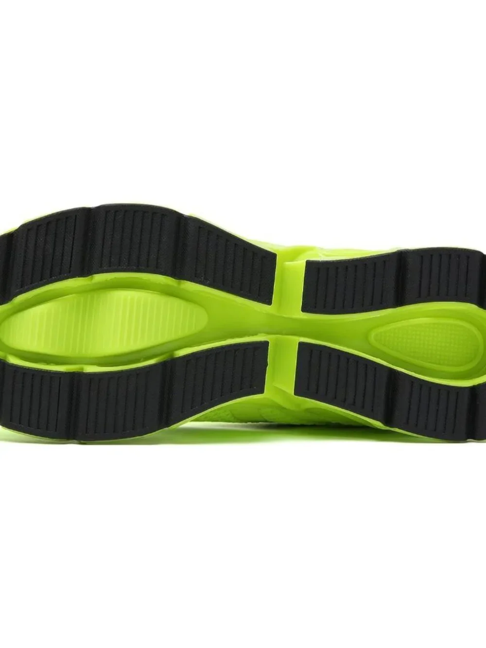 Women's Fluorescent Green Mesh Sneakers Athletic Running Walking Shoes Lace-up